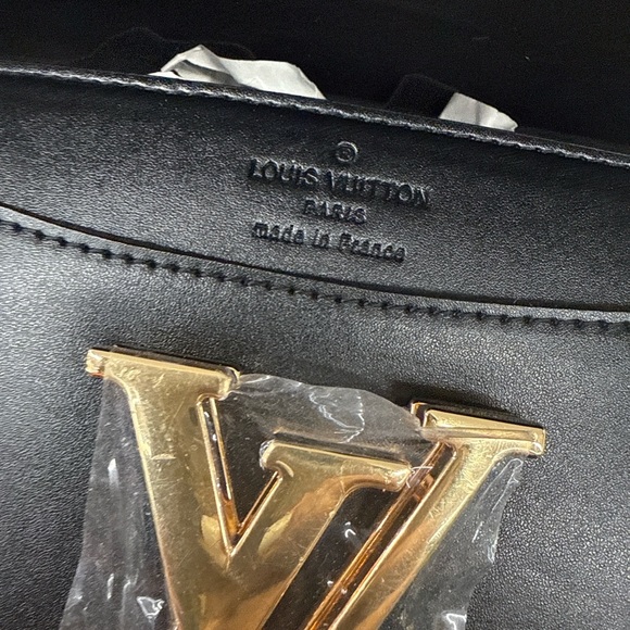 Louis Vuitton Black Clutch with Gold Chain - Picture 13 of 13